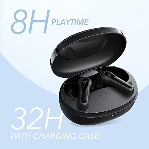 Soundcore by Anker Life P2 Mini True Wireless Earbuds, 10mm Drivers with Big Bass, Custom EQ, Bluetooth 5.2, 32H Playtime, USB-C for Fast Charging, Tiny Size for Commute, Work (Black) - 4