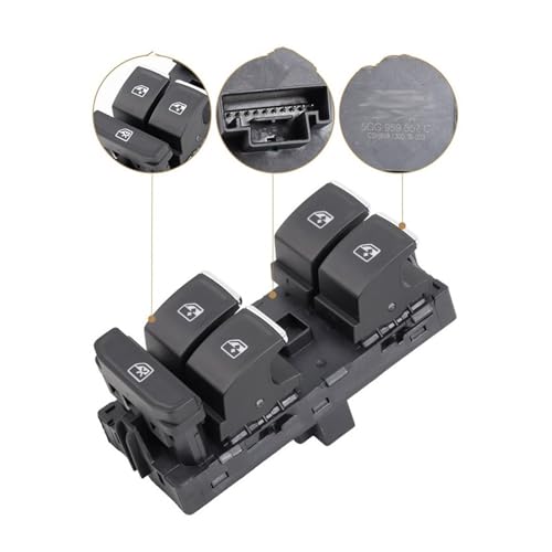 Interrupteur de lève-vitre haut de gamme pour commande principale VW Golf 7 MK7 - 3