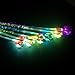 12pcs Butterfly Hair Clips for Kids' Party, Led Light Fiber Optic Hair Braid Barrettes in Assorted Colors