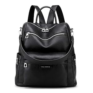 LSW Backpack Purse for Women Fashion Convertible Satchel Handbags Large Capacity Travel Vintage PU Leather Shoulder Bag
