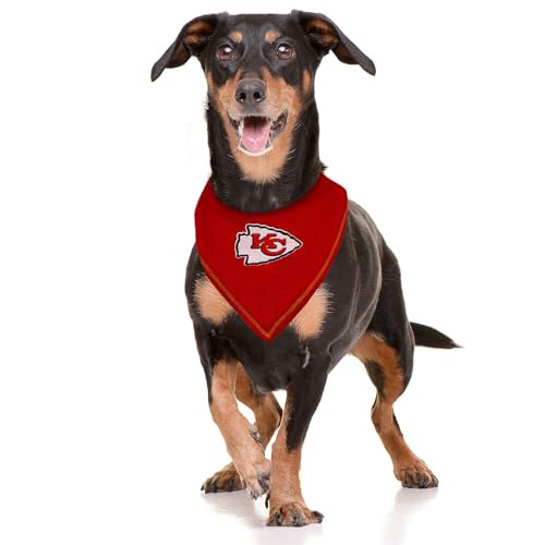 image for Pets First NFL Kansas City Chiefs TIE Bandana, Large/X-Large. Dog Band