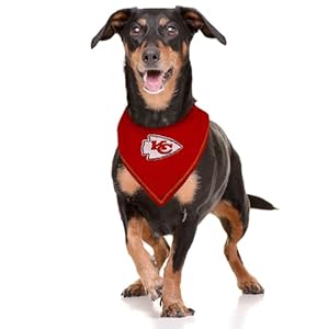 Pets First NFL Kansas City Chiefs TIE Bandana, Small/Medium. Dog Bandana Scarf Bib for Pet Cat Dog. The Ultimate Game-Day, Party Bandana (KCC-3550-S-M) Pets First NFL Kansas City Chiefs TIE Bandana SmallMedium Dog Bandana Scarf Bib for Pet Cat Dog The Ultimate Game Day Party Bandana KCC 3550 S M