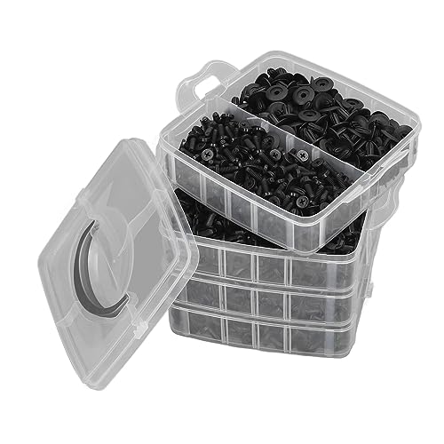 Clips de pare-chocs auto en ABS : coffret de 900 rivets 5mm à 8.5mm