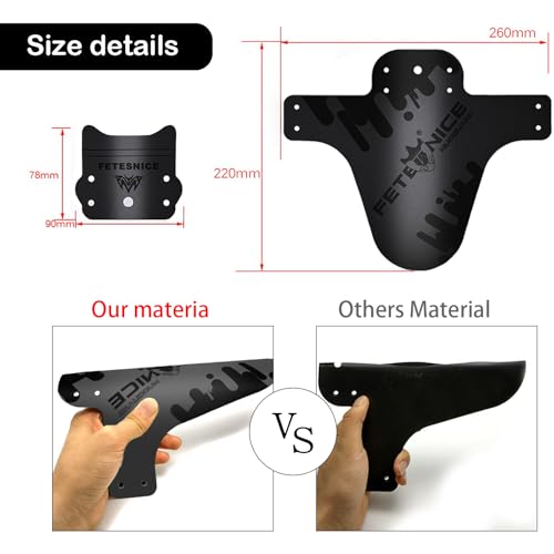 MTB Mudguard Fetesnice Schutzblech für Mountainbikes, verstellbar