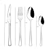 Monix Módena - Set de cubiertos de 24 piezas con cuchillo chuletero,...