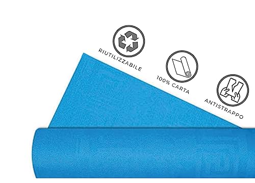 SOFFICIOSO Rotolo Tovaglia per Feste 100% Carta