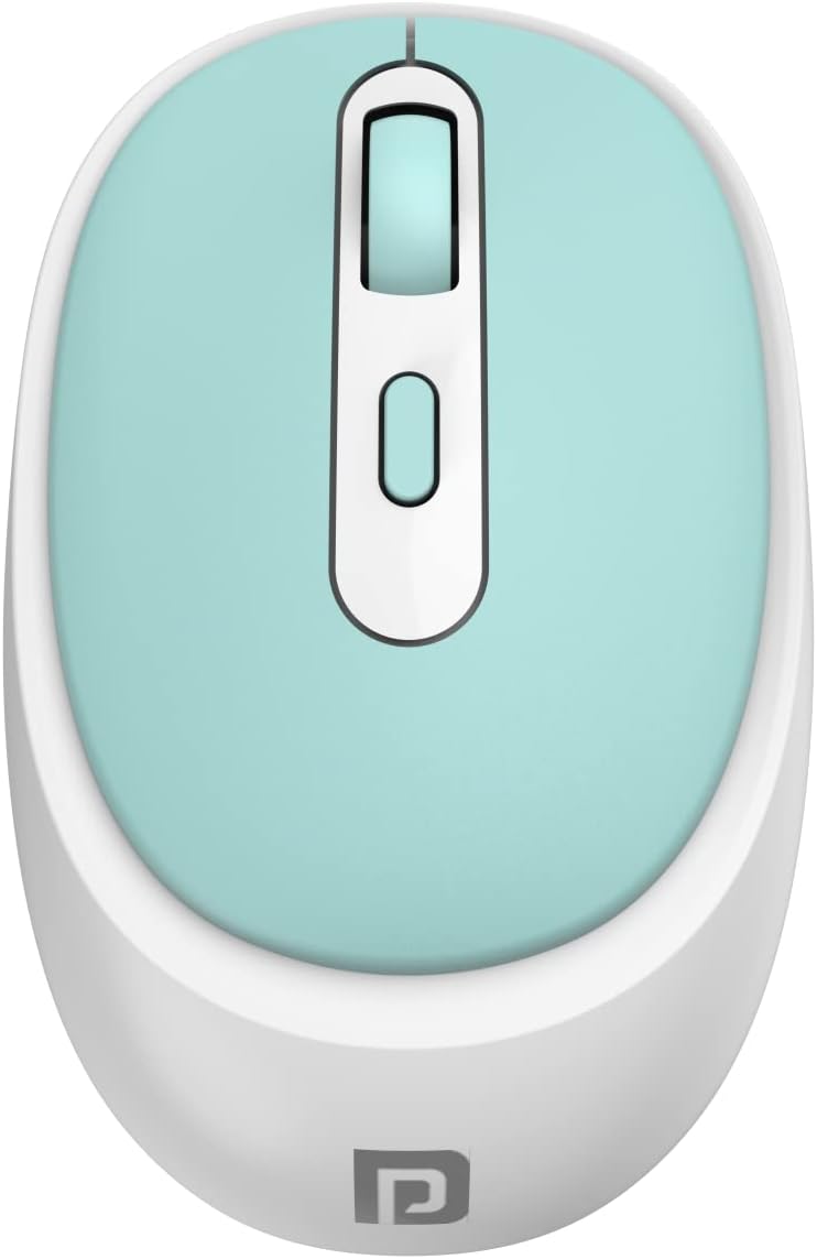 Toad 27 Wireless Mouse, Silent Buttons, 2.4 GHz with USB Nano Dongle for PC/Mac/Laptop, Auto Power Saving Mode, Adjustable DPI Button(Green)