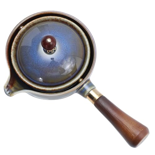 Théière automatique verre bouilloire infuseur rotative Alipis