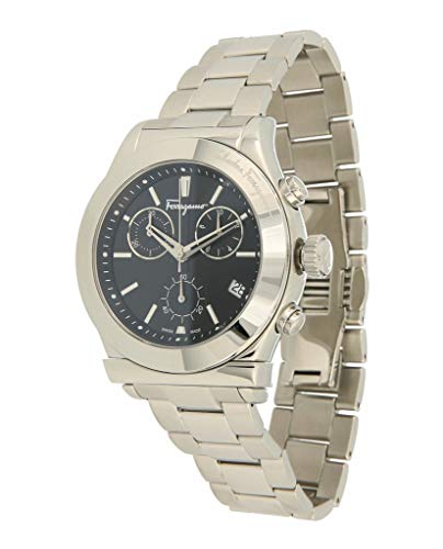 Ferragamo Ferragamo 1898 Chrono Collection Luxury Mens Watch Timepieces with a Stainless Steel Bracelet and Case Featuring a Black Dial3
