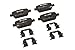 GM Genuine Parts 171-1168 Rear Disc Brake Pad Set with Clips