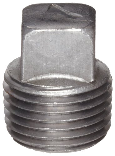 40% Off Discount Anvil 8700159505, Malleable Iron Pipe Fitting, Square Head Plug, 2" NPT Male, Black Finish