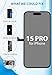 Ayake for iPhone 15 Pro Screen Replacement, 6.1 inch FHD LCD Display and Touch Digitizer Screen, True Tone Programmable, Face ID Remains (for A2848, A3101, A3102, A3104)