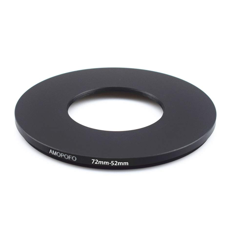 72mm to 52mm /72mm-52mm Step-Down Ring Filter Adapter for All Brands UV,ND,CPL,Metal Step-Down Ring Adapter