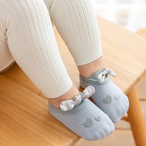 Baby Girl Non-skid Socks Toddler Non Slip Dress Socks with Grips Newborn Infant Princess Anti-Slip Girls Bowknot Socks3
