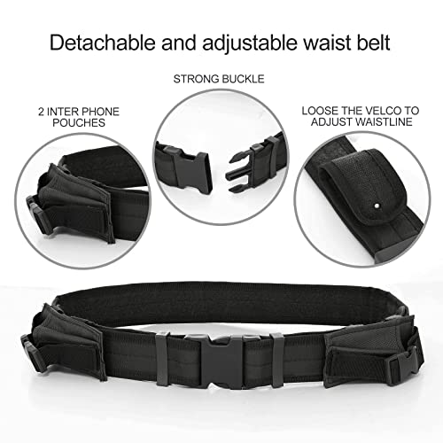 Lixada Tactical Vest Adjustable Molle Military Vest Airsoft Paintball Vest Breathable Combat Training Vest Assault Swat Vest For Outdoor Hunting Fishing Cs Game Adults Men #TOP4