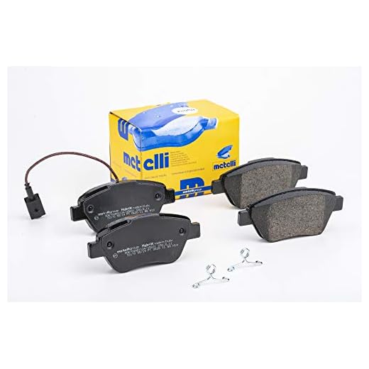 metelligroup 22-0321-0 Pastiglie Freno Anteriori E Posteriori, Made in Italy, Pezzo di Ricambio per Auto/Automobile, Kit da 4 Pezzi, Certificate ECE R90, Prive di Rame