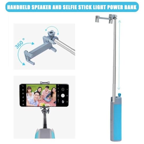 Altavoz portátil Jnchdghwa con luz de selfie y batería de carga 3