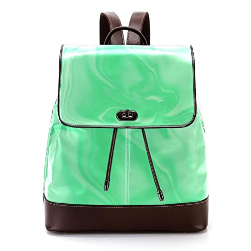 Sac à dos femme marbre vert pour flâner en ville ou étudier avec style