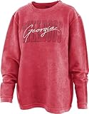 Pressbox Georgia Collegiate UGA Bulldogs Everest Long Sleeve Crew Neck Corded Top-Red-small