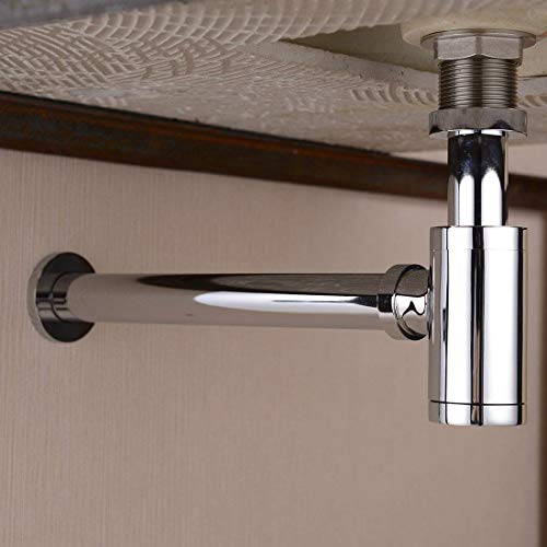 Oleanna-Premium-Bottle-Trap-Set-with-Waste-PipeOutlet-Pipe-for-Bathroom-Basin-Kitchen-Sink-Wash-Basin-Chrome-Plated Premium Bottle Trap Set with Waste Pipe