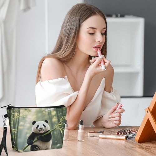 Bolsa de maquillaje de panda, el neceser con cremallera ideal para regalar a madres y amigas 6