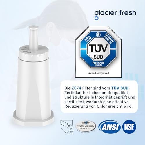 GLACIER FRESH Wasserfilter für Sage Kaffeevollautomaten (4 Stück) – Ansicht 2