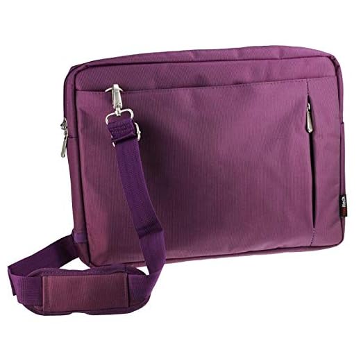 Navitech lila grafisk väska – kompatibel med HuION GT-220 V2