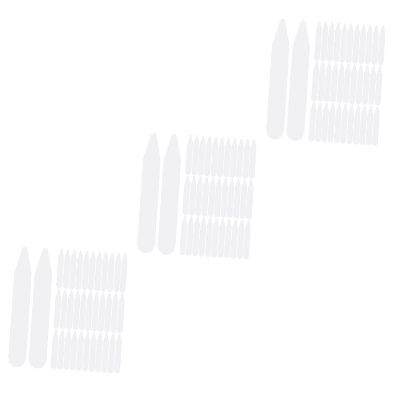 KESYOO 1200 pcs shirt collar inserts plastic pet collar stays white collar stay shirt stays padded shirts for men collar supplies the pet protector women's