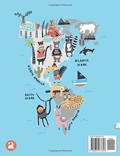 Miniatura 2 de I Love Animals, Undated Student Planner for Elementary Kids 12 Month Academic Agenda, Daily Homework Organizer with Subjects Wild Animals of the