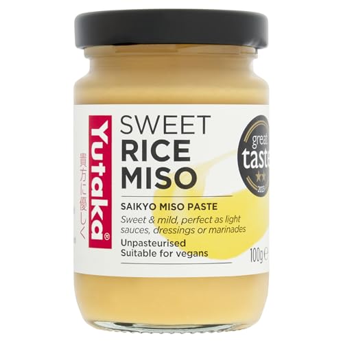 Yutaka Sweet Rice Miso Paste 100g | Mild & Naturally Fermented | Rich Umami with Subtle Sweetness | Perfect for Soups Marinades Dressings & Sauces | Vegan-Friendly