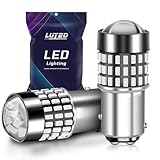 LUYED 2 x 900 Lumens Super Bright 1157 3014 78-EX Chipsets 1157 2057 2357 7528 LED Bulbs Used For Tail Lights,Brake Lights and Turn Signal Lights,Red