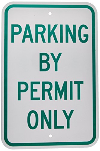 Panneau de parking Brady 115641 vert et blanc pour signalisation extérieure efficace