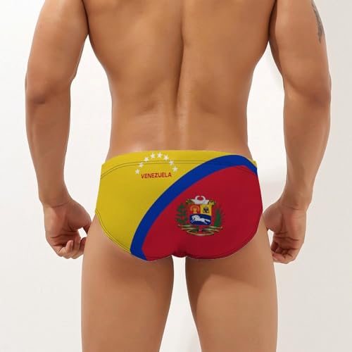 Venezuela Flag Men's Swimsuit Bikini Briefs Sexy Swim Underwear Stretchy Briefs Quick Dry Swimwear4
