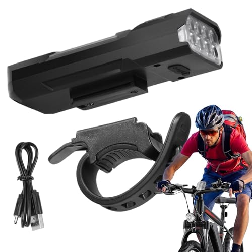 Luz de seguridad para bicicleta para evitar accidentes de noche con bocina