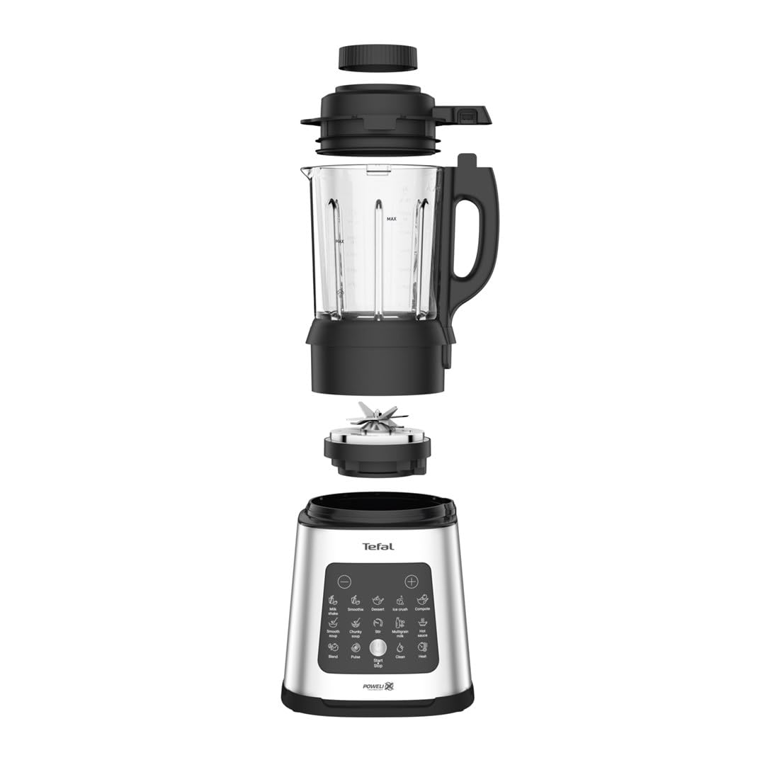 TEFAL BL83S Perfectmix Cook Blender, moc 1400W, technologia Powerlix, 10 automatycznych programów, gotowanie na parze, metalowy