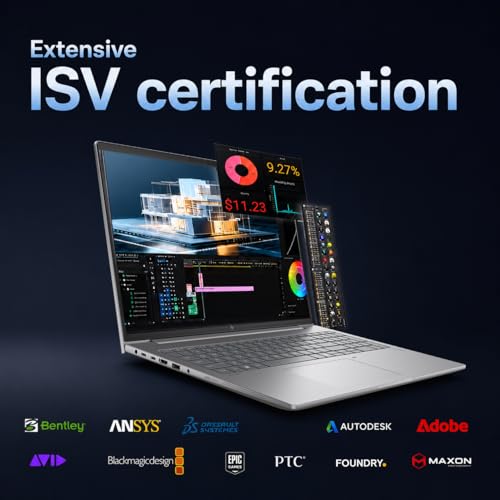 Image of HP ZBook X G1i Laptop, NVIDIA RTX PRO 1000 Blackwell 8GB, Ultra 7 265H