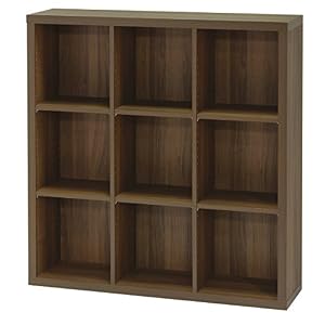 白井産業 無垢材をイメージさせる厚さ3.6cmの天板 A4ファイルBOXがぴったり入る奥行 棚板耐荷重15kgのラック シェルフ 本棚 ダークブラウン 幅110 高さ113.4 奥行28.3cm SEP-1111DK セパルテック