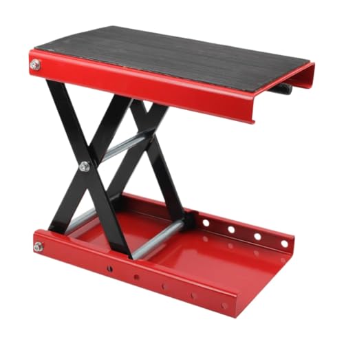 Gato Elevador de Tijera para Motocicleta, Compatible con Herramientas de reparación de Motocicletas, Capacidad de 1100 Libras, Pasador de Cubierta Ancha de Acero