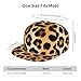 Fashion Baseball Cap Dad Hat for Girls and Boys, Wild Animal Leopard Print Adjustable Snap Breathable Golf Cap Outwear