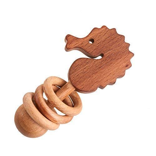 Image of Wooden rattle Seahorse