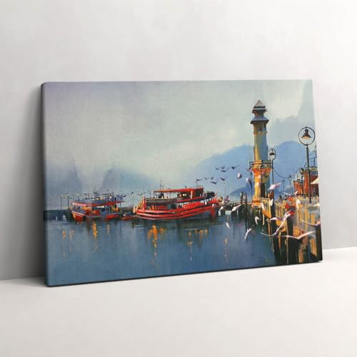 Tableau photo sur toile pour salon bord de mer peinture murale 60x40