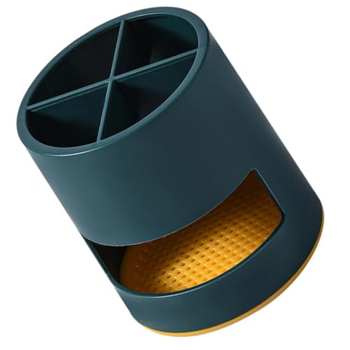 Alipis Cubo de Almacenamiento de Vajilla Estilo Nórdico, Escurridor de Utensilios de Plástico Abs, Soporte para Palillos y Cubiertos, Drenaje sin Perforación, Color Peacock Reutilizable