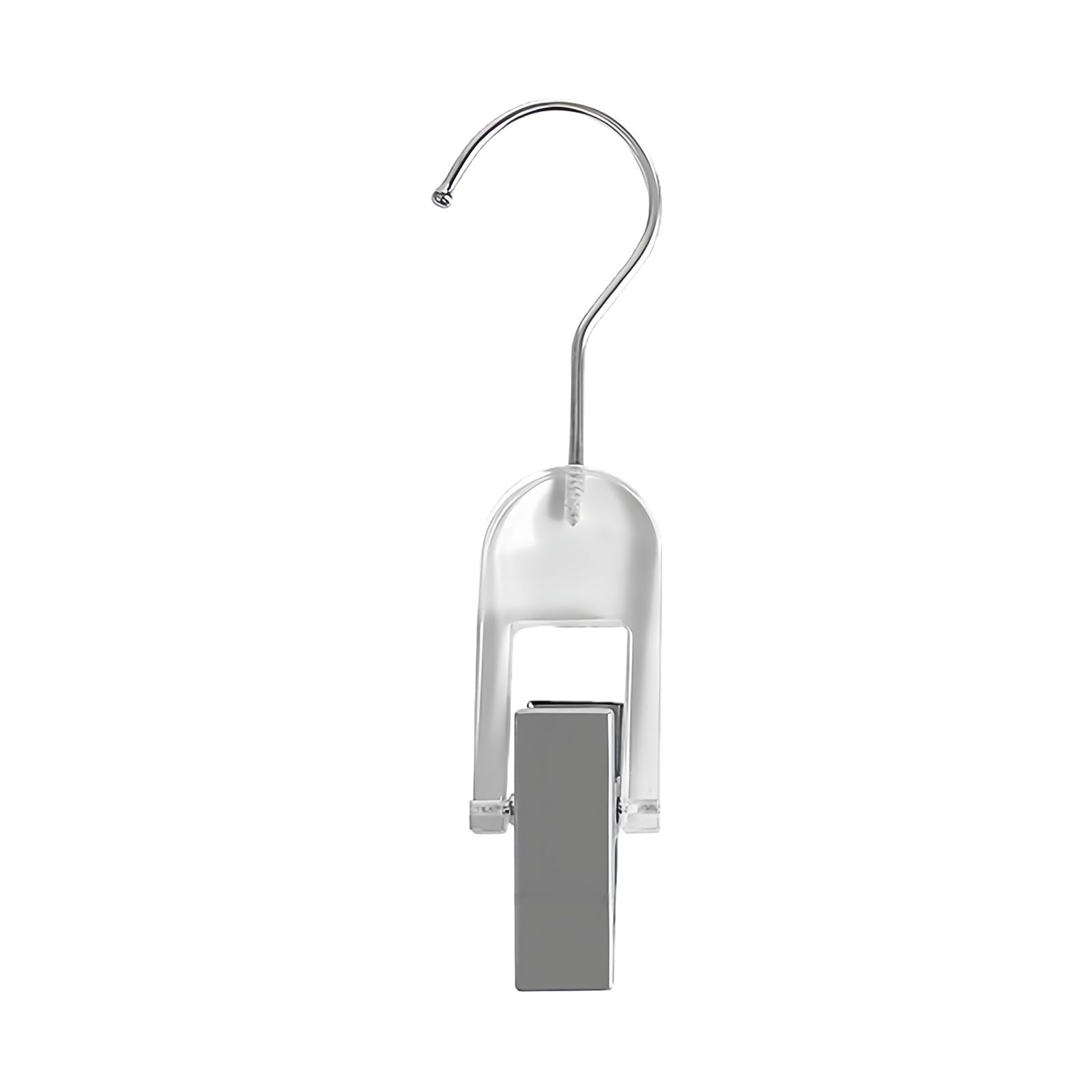 Multipurpose Acrylic Garment Clip Systems Steel Reinforced Hook Securely Holds Samples Accessories in Retail or Home Setting Steel Coated Sock Organizers Clips