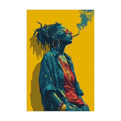 Impression sur toile femme africaine pour créer une ambiance chaleureuse dans votre salon