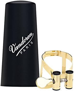 Vandoren LC51GP M/O Ligature and Plastic Cap for Bb Clarinet; Gold Plated