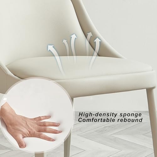 Chaise de salle à manger moderne en acier pour éviter le mal de dos - 4