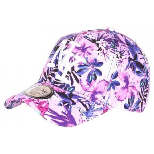 Hip Hop Honour Casquette Enfant Fleurs Violettes Tropicales Bali 7 a 12 Ans - Taille Unique - Violet