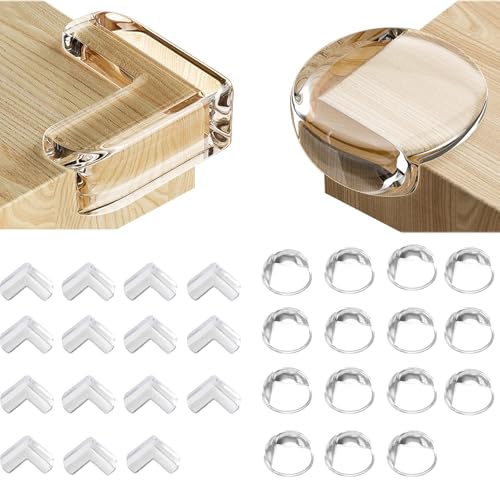 Image of 30 PCS Corner Protectors for Baby, Baby Proof Table Corner Protectors for Baby, Furniture Corner Guard and Edge Safety Bumper for Table Edges or Sharp Corners Baby Proofing Injury