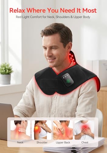 Red Light Therapy for Neck Shoulders 660nm and 850nm Infrared Light Therapy - image 2