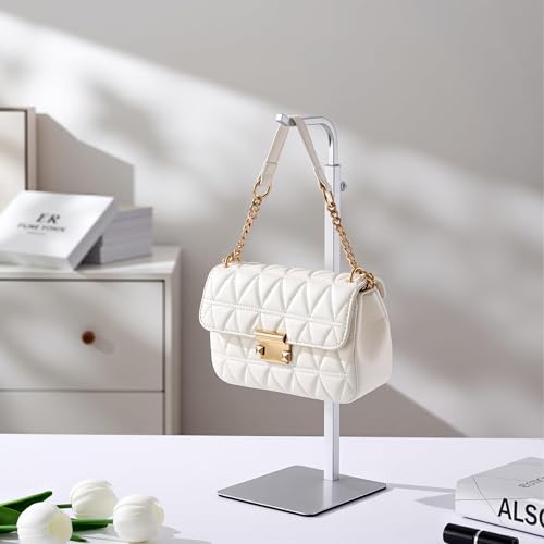 Josmimic Purse Holder Handbag Display Stand: Silver Hanger Rack for Bags, Purses, and Wreath, Adjustable Hook Stand for Tabletop, Closet, and Retail Use for Vendors by Josmimic - Image 7